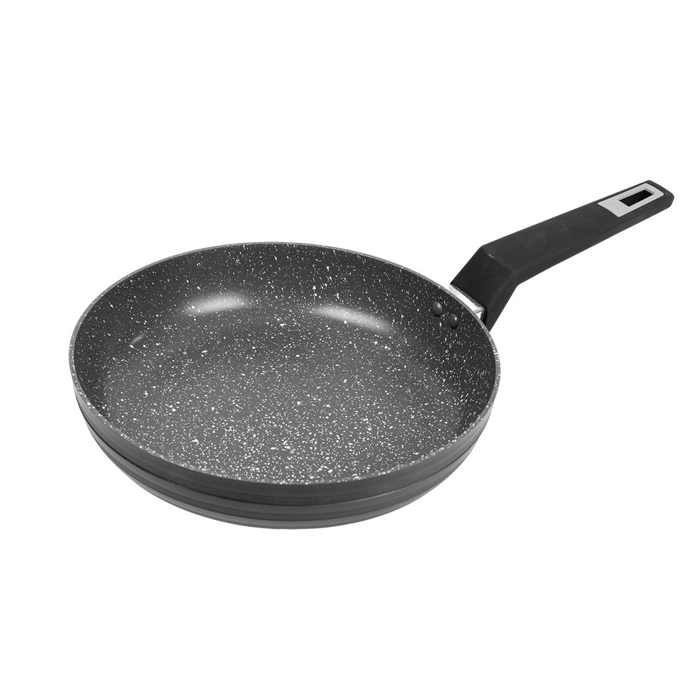 Kuali Telur Goreng Set Kaserol Telur Marble Non-stick Round Fry Pan