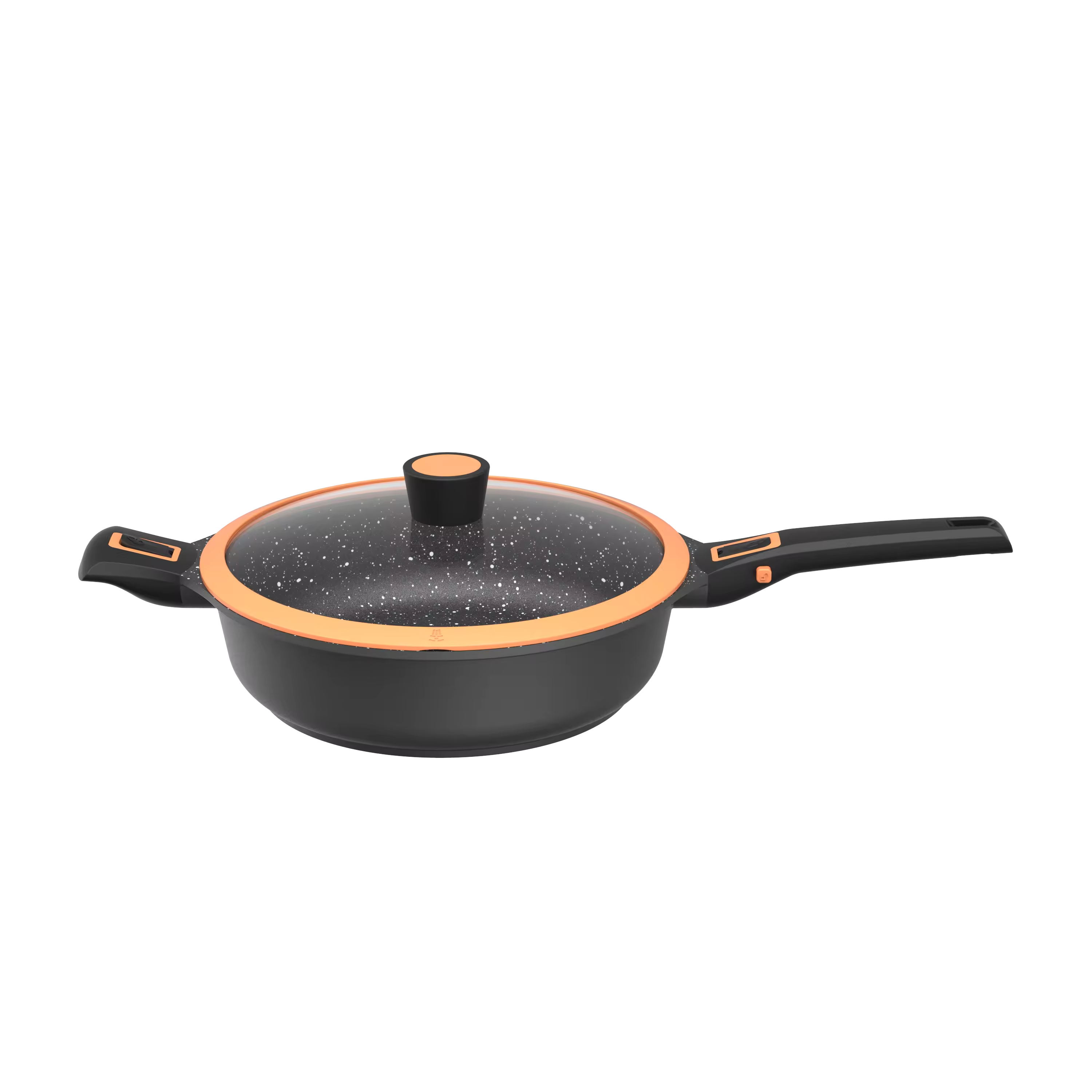 Leerpan aluminium sobadora de pota roti tuang aluminium kek dalam goreng ais krim ast mesin kuali dua dengan penutup