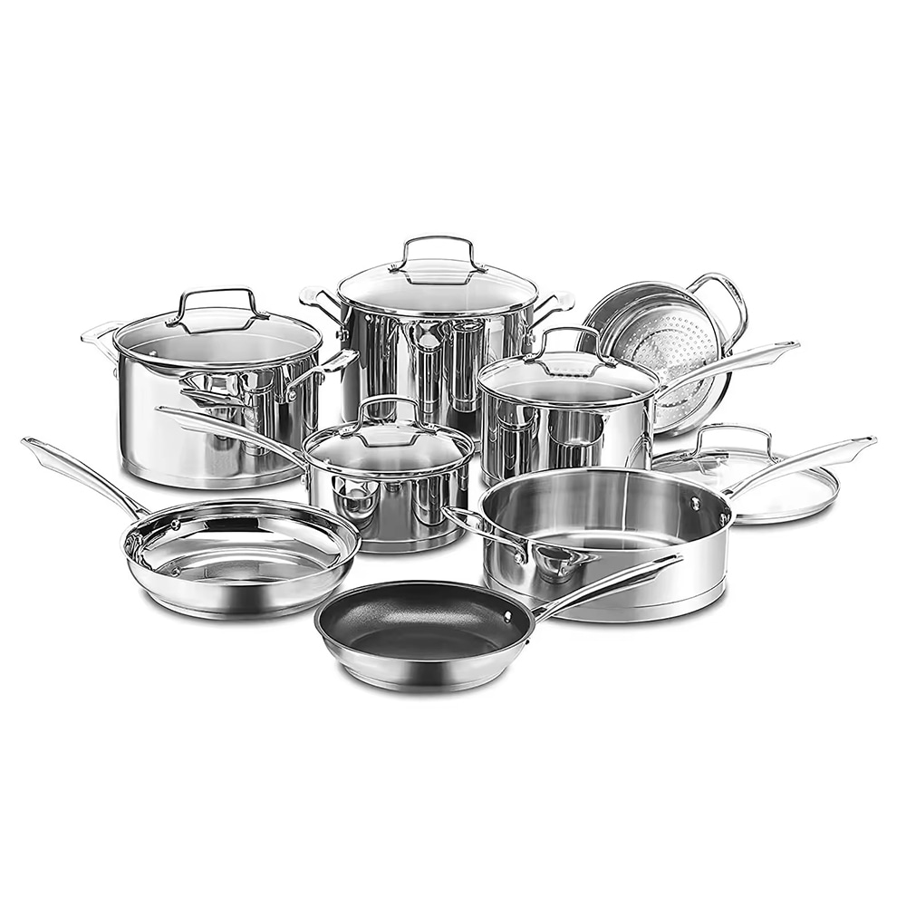 Set Alat Memasak Non Stick Periuk Periuk Set alat memasak keluli tahan karat