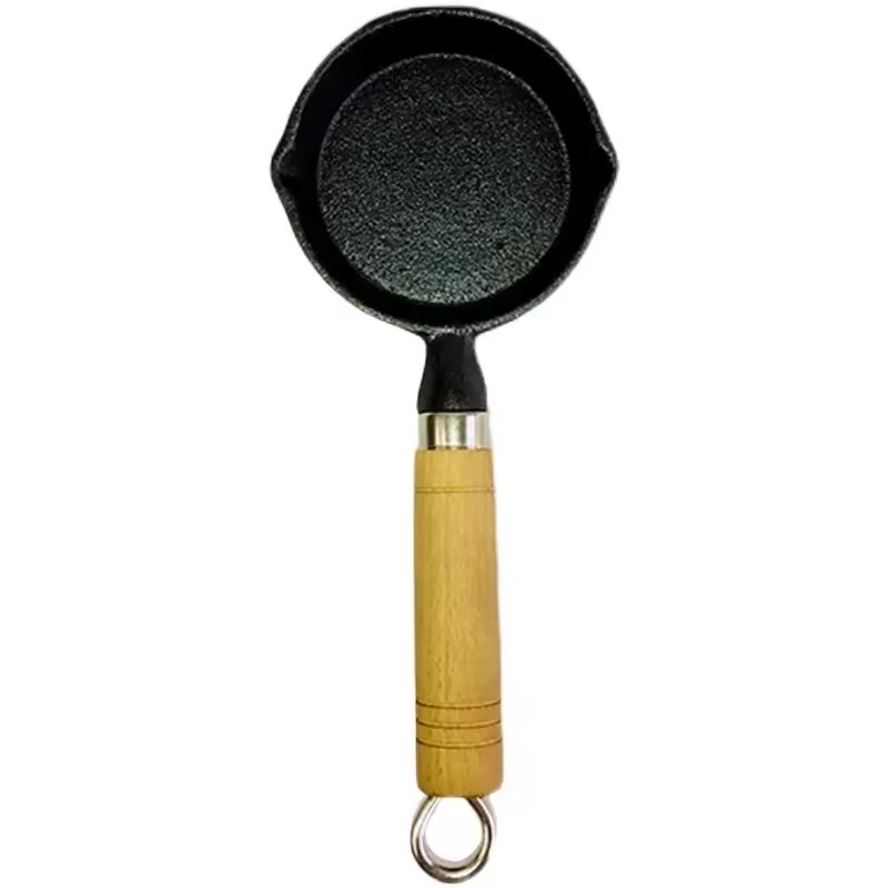 Sudu mee disimbah minyak periuk panas besi tuang mini minyak masak periuk besi kecil diwarnai minyak