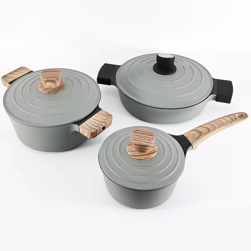 Set Periuk Memasak Dapur dan Kuali Nonstick Alat Memasak