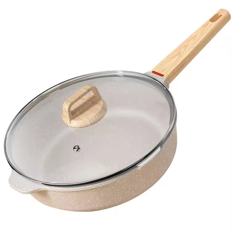 Set Alat Memasak Bekalan Dapur Periuk dan Kuali Aluminium Non-stick Frying Pan
