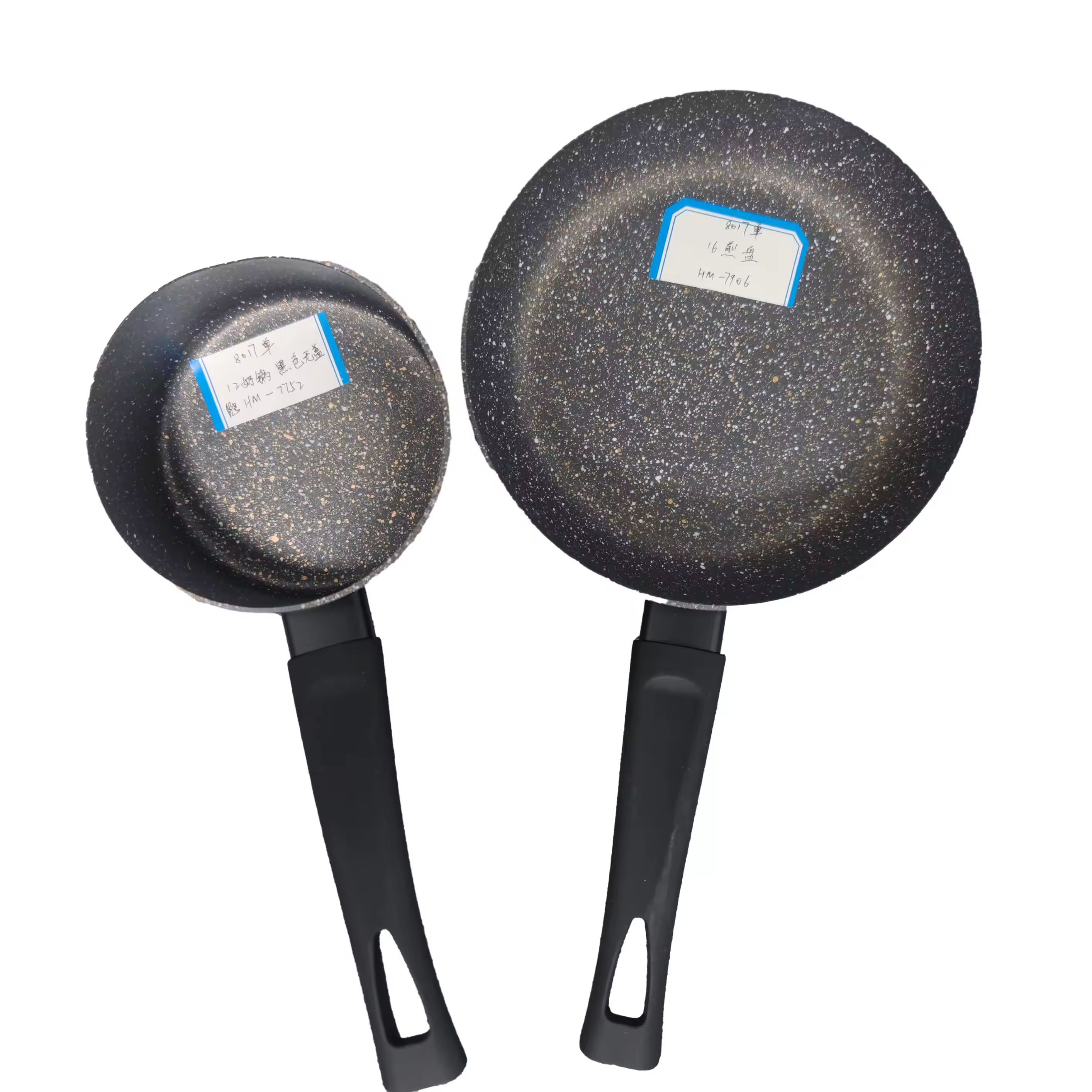 Set periuk sup kuali kuali granit aluminium tidak melekat logo tersuai